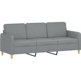  3-dijelni set sofa s jastucima svjetlosivi od tkanine | shoptok.hr