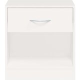  242547 Nightstand 2 pcs with Drawer White | shoptok.hr