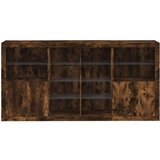  Komoda s LED svjetlima boja dimljenog hrasta 202x37x100 cm | shoptok.hr