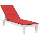  Jastuk za ležaljku crveni (75 + 105) x 50 x 4 cm | shoptok.hr