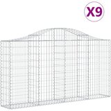  Lučne gabionske košare 9 kom 200x30x100/120cm pocinčano željezo | Eponuda.com