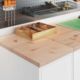  Garažni ormar za odlaganje bijeli 30x51x85 cm masivne borovine | Eponuda.com