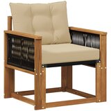  Srednja sofa za van Čvrsto drvo akacije Prirodna | shoptok.hr