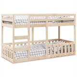 vidaXL Krevet na kat 80 x 200 cm od masivne borovine | shoptok.hr