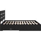  Krevetna konstrukcija Crni hrast 180 x 200 cm Konstruirano drvo | shoptok.hr
