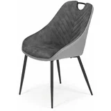 Halmar Jedilniški stol K412 - temno siva/svetlo siv