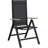  Ležaljke u vrtu 2 pcs Crna 58 x 73 x 111,5 cm Tekstilen | shoptok.hr