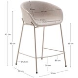 Kave Home Bež barska stolica (visine sjedala 65 cm) Yvette – | shoptok.hr