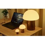 Gingko LED namizna svetilka v beli in temni naravni barvi (višina 7 cm) Alice Mushroom – | Shoptok.si