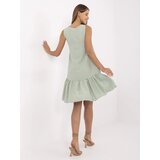 RUE PARIS Dress-328-SK-5074.76-pistachio | Shoptok.si