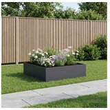 vidaXL Vrtna saksija Antracit 100 x 100 x 30 cm Čelična vrata - Antracit 100 x 100 x 30 cm 1 | shoptok.hr