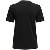 Only Majica 'ONLBILLIE' črna / transparentna | Shoptok.si