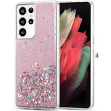 Wozinsky Star Glitter silikonska futrola za Samsung Galaxy S30 Ultra/Galaxy S21 Ultra 5G - Roza | shoptok.hr