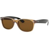 Ray-ban New Wayfarer RB2132 945/57 Polarized M (55) Rjava/Rjava Cene