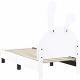  Okvir kreveta za malu djecu s naslonom Bijelo 70 x 140 cm PU | shoptok.hr