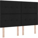 Box Spring krevet s madracem i LED-om crni 160 x 200 cm tkanina | shoptok.hr
