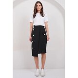 Trend Alacati Stili Ženska suknja Alc-X14982, Crna Cene