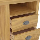  Pisalna miza Hill s 3 predali 120x50x74 cm trdna borovina, (20640824) | Shoptok.si