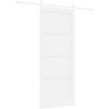  Klizna vrata ORKDAL 83 x 202 cm Masivna borovina Bijela | shoptok.hr