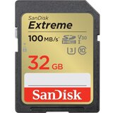 San Disk Extreme PLUS 32GB SDHC spominska kartica 100MB/s in 60MB/s branje/pisanje, UHS-I, Class 10, | Shoptok.si