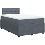 Maison Chic Box spring postelja - Vzmetna postelja z vzmetnico temno siva 120x200 cm žamet SL24513, (21890919) | Shoptok.si