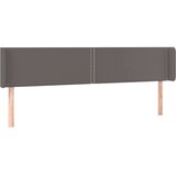  Posteljno vzglavje sivo 163x16x78/88 cm umetno usnje, (20953927) | Shoptok.si