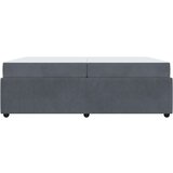vidaXL Okvir kreveta s madracem Tamno siva 200 x 200 cm Baršun | shoptok.hr
