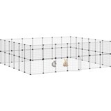  Kavez za ljubimce s 52 panela i vratima crni 35 x 35 cm čelični | shoptok.hr