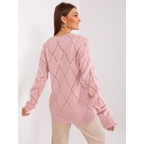 RUE PARIS Sweater-LC-SW-A10-1.23X-Light Pink | Shoptok.si