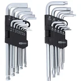 set imbus i torx sa rupom dugih ugaonih steznih ključeva, 22-delni 151.4000