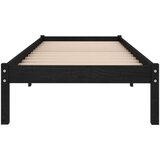  Za krevet od masivne borovine crni 100 x 200 cm | shoptok.hr