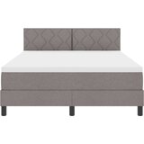 Box Postelja z vzmetnico z vzmetnico Taupe 140 x 200 cm blago, (5000126103) | Shoptok.si