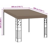  Zidna sjenica 3 x 3 x 2,5 m smeđe-siva | shoptok.hr