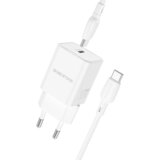  Punjač sa kablom 1m Type-C to Type-C BOROFONE BN13 Safety PD30W single-port set white Cijene