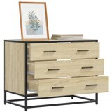 vidaXL Omarica s predali sonoma hrast 70x41x56 cm konstruiran les Cene
