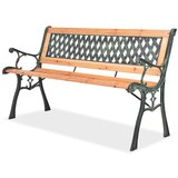 vidaXL Vrtna klop 122 cm lesena Cene