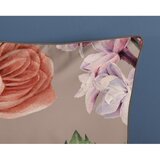 Descanso Siva/rjava posteljnina za zakonsko posteljo/podaljšana iz bombažnega satena 240x220 cm Fiori – | Shoptok.si