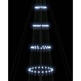 vidaXL LED božično drevesce Hladno bela 138.5 x 138.5 x 399 cm Kovina | Shoptok.si