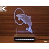 Black Cut 3D lampa jednobojna - delfin ( A003 ) Cene