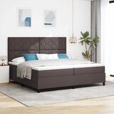  s opruga kutije Tamno smeđa 200 x 200 cm tkanina | shoptok.hr