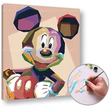  Slikanje po številkah MICKEY MOUSE | nizka težavnost | nizka težavnost
