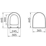 Vitra 120-083R009 Sento črna WC deska z mat zaključkom s počasnim zapiranjem "Soft Close" | Shoptok.si