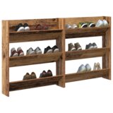  Ormarići za cipele na zidu 2 pcs Staro drvo 60 x 18 x 60 cm | shoptok.hr