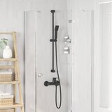  Set sustava za tuš Crna 100 cm Nehrđajući čelik u