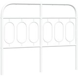 vidaXL Kovinsko vzglavje belo 120 cm | Shoptok.si