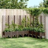 Maison Chic Cvetlično korito - Cvetlični Lonec z oporno mrežo rjavo 200x160x142 cm PP, (21789695) | Shoptok.si
