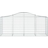  Lučne gabionske košare 15 kom 200x50x80/100cm pocinčano željezo | shoptok.hr