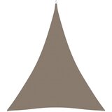vidaXL Senčno jadro oksford blago trikotno 5x6x6 m taupe Cene