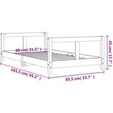  Za dječji krevet 80 x 160 cm od masivne borovine | shoptok.hr