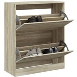 vidaXL Omarica za čevlje sonoma hrast 80x34x96,5 cm inženirski les Cene